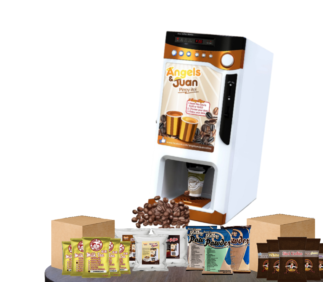 Vending machine coffee powders and refill essentials — Mr. Negosyo Depot.
